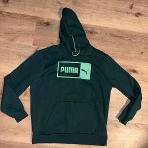 PUMA Men's Dark Green Hoodie